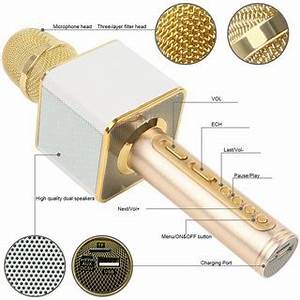 SD-10 - Micro hát karaoke kèm loa bluetooth cho điện thoại, máy tính bảng sd17 sd18