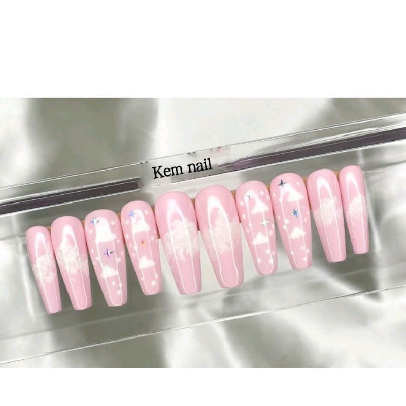 (Mã 02) nail box from móng mỹ dài hồng mây