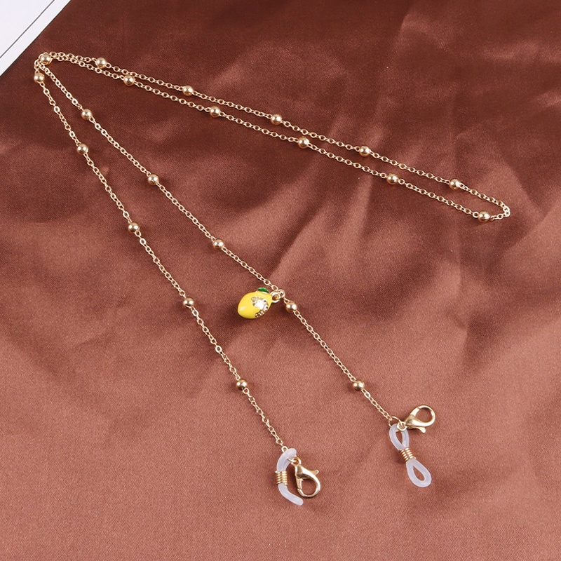 Dây đeo mắt kính hình trái cây bằng kim loại thời trang thanh lịch