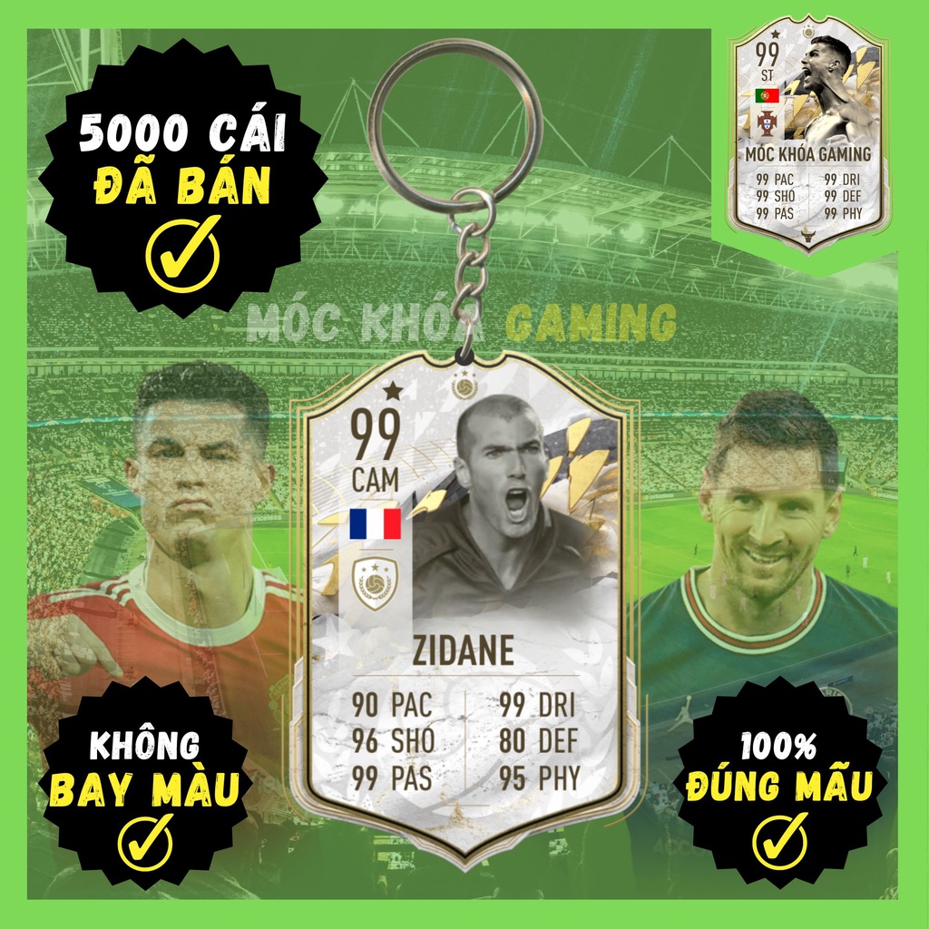 Móc Khóa Zinédine Zidane - Móc Khoá GAMING