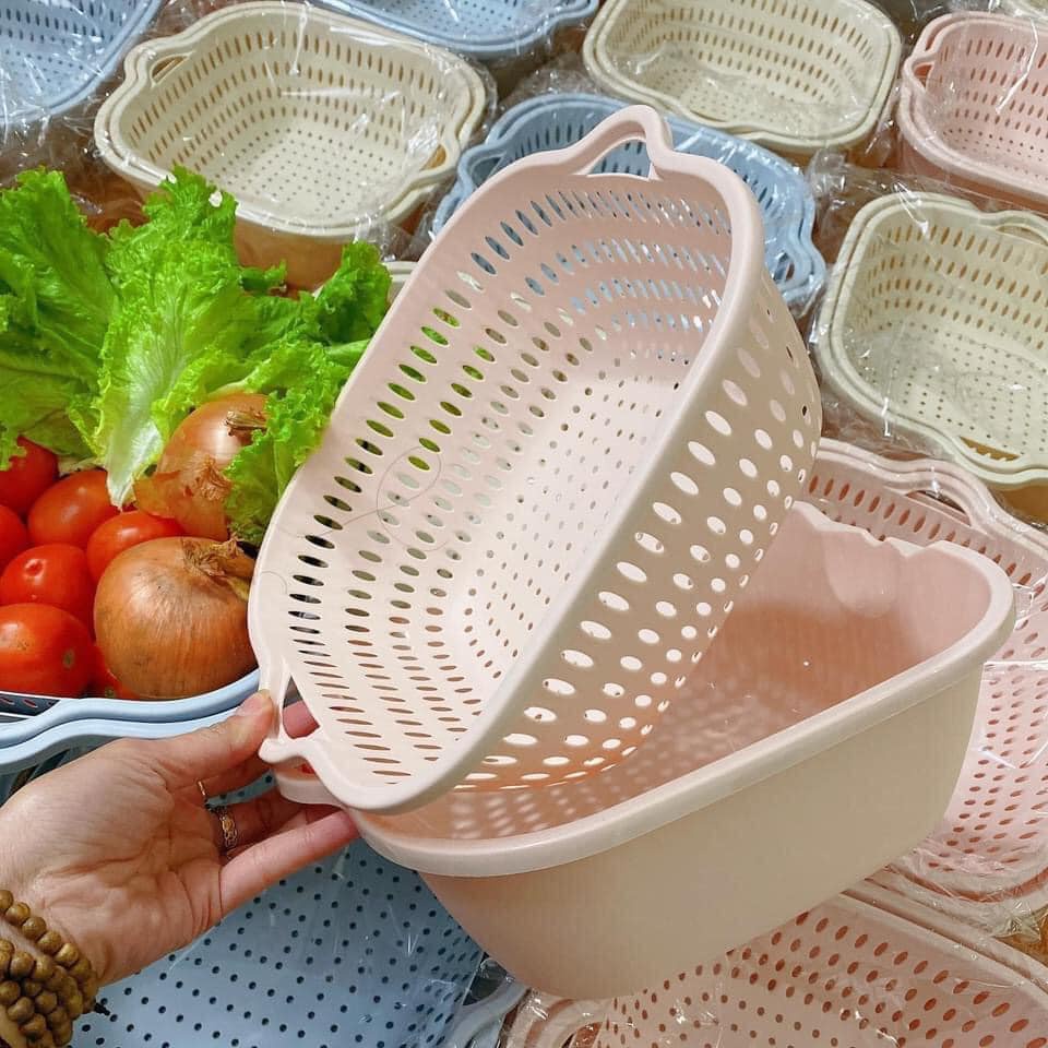 SET CHẬU RỔ 6 CHI TIẾT (3 RỔ + 3 CHẬU) SIÊU TIỆN DỤNG