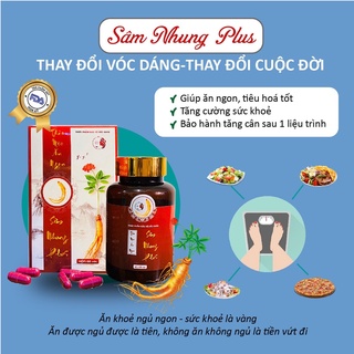 THẢO MỘC TĂNG CÂN SÂM NHUNG PLUS 100% CHÍNH HÃNG