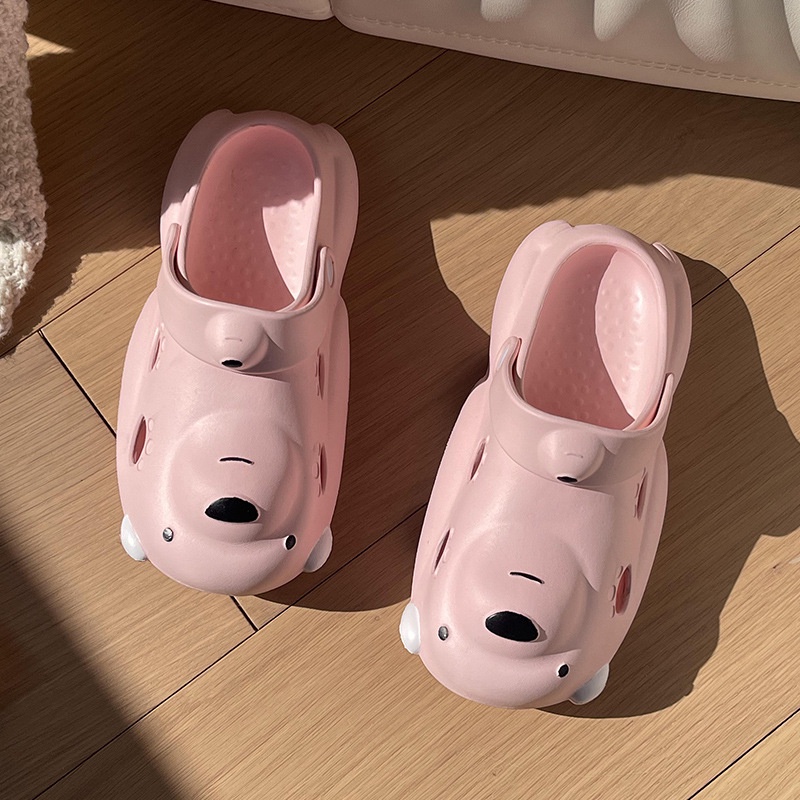 Dép gấu nhỏDép Đế Dày Đục Lỗ Hình Gấu Bắc Cực Thời Trang Mùa Hè Cho Nam RKC177