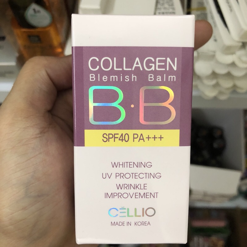 Kem nền 💖FREESHIP💖 Kem nền BB Cellio Collagen Blemish Balm Hàn Quốc che khuyết điểm (Tone 21) | BigBuy360 - bigbuy360.vn