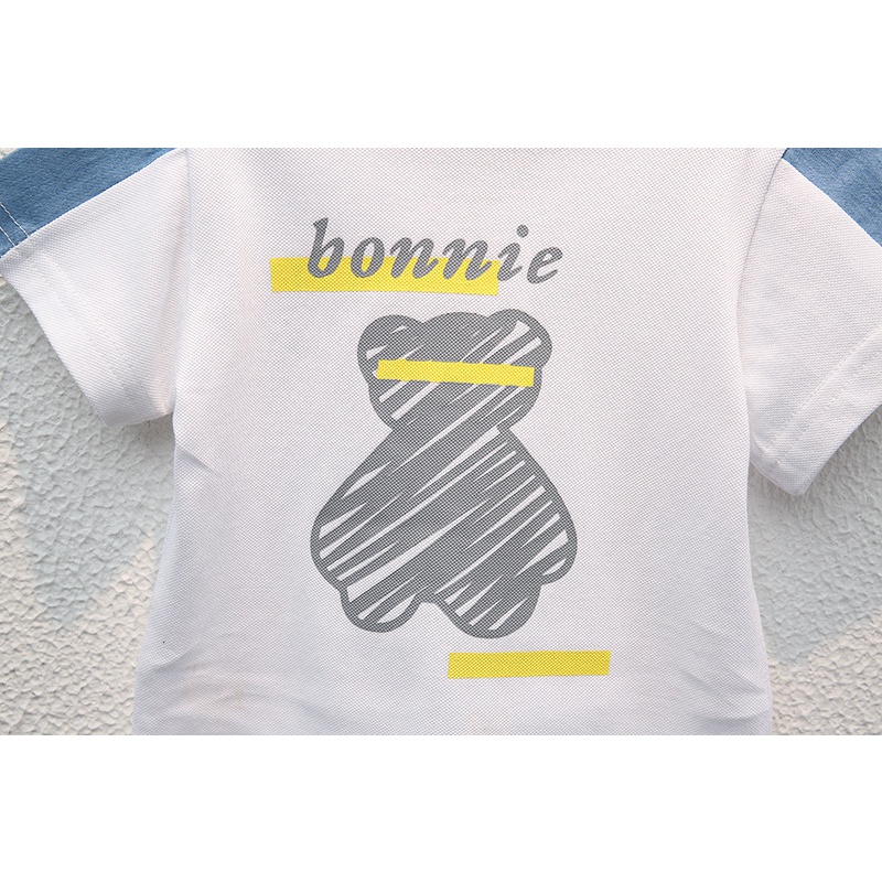 Set Áo Thun Tay Ngắn & Quần Short Thời Trang Cho Bé Trai