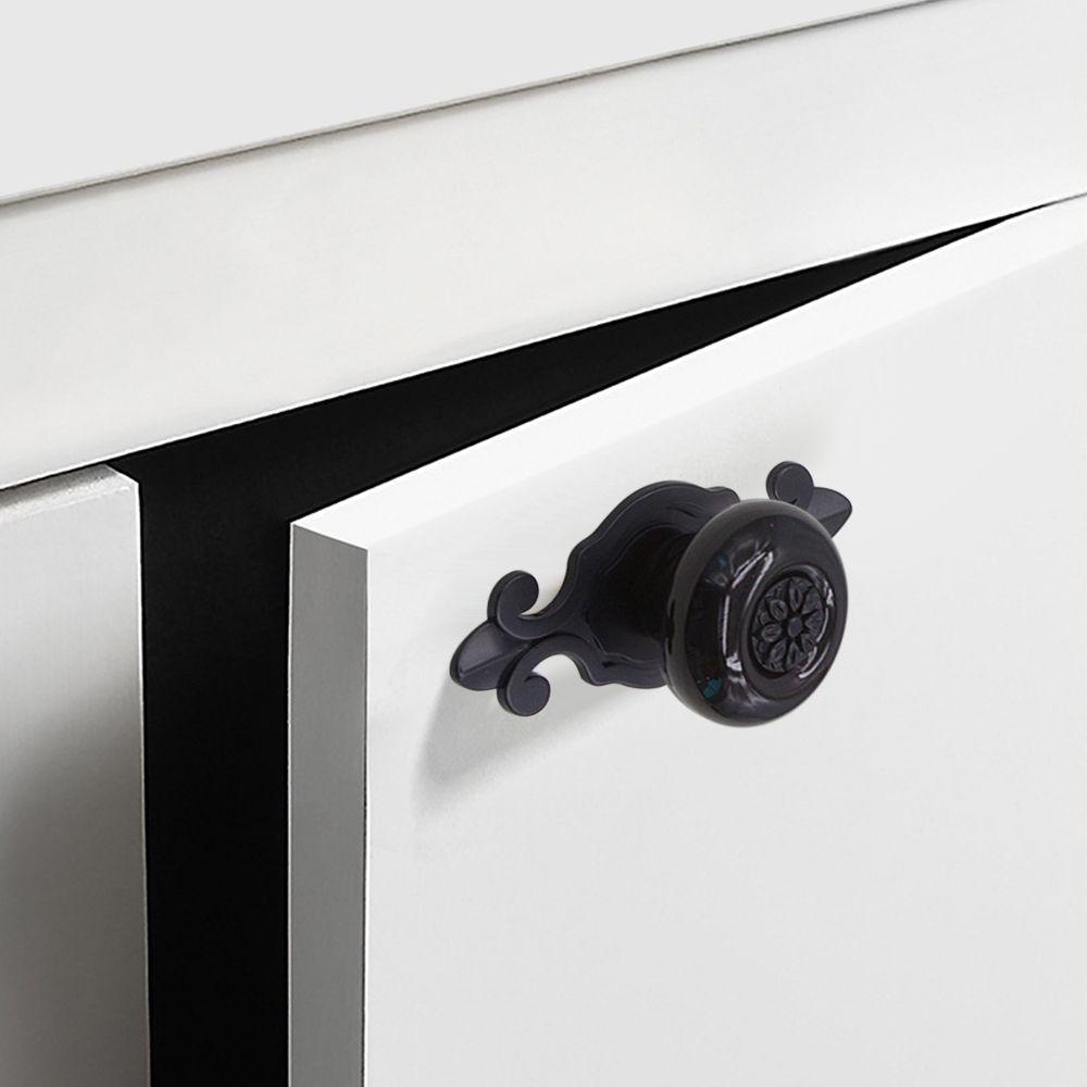 Bộ 2 Núm Tay Cầm Cửa Tủ Bằng Gốm Phong Cách Cổ Điển