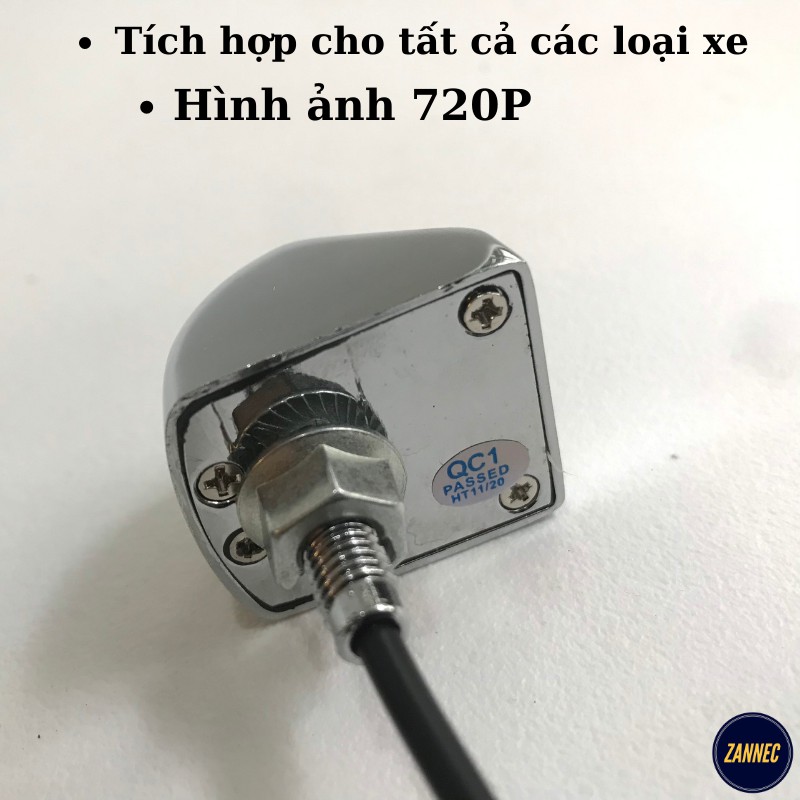 Camera lùi AHD mạ chrome thế hệ mới, thấu kính thủy tinh trong suốt, hình ảnh sắc nét,camera lùi quay đêm sắc nét,ZANNEC