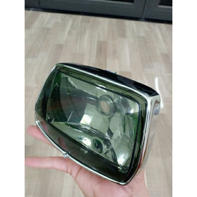 Pha chóa đèn appi ex5 lắp xe dream hàng chính hãng Malaysia vành kim loại