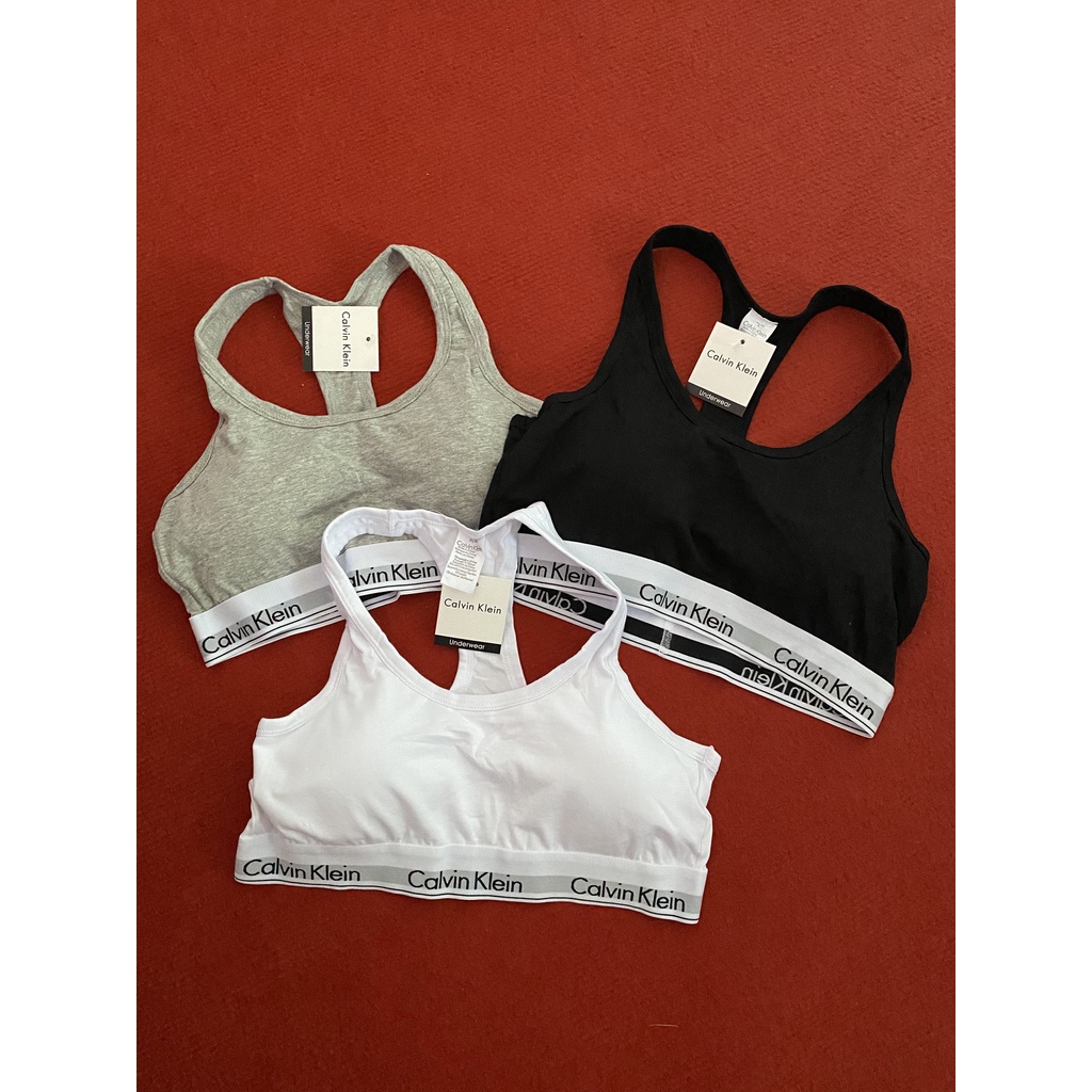 Áo lót/Bra CK chất cotton thể thao năng động có đệm lót loại dây to,sexy gợi cảm dành cho nữ | BigBuy360 - bigbuy360.vn