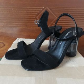 Giày sandals quai ngang gót trụ trong 7p
