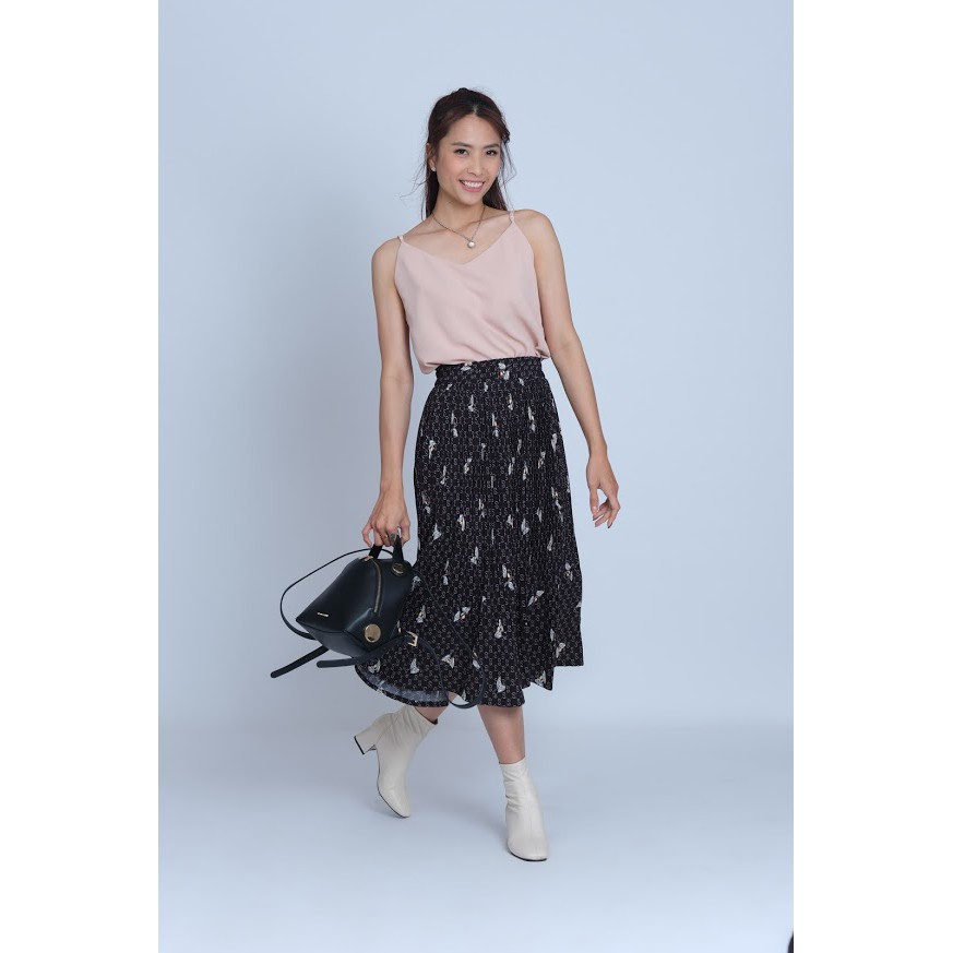 Chân váy dài xếp ly hoạ tiết bươm bướm GC DINOS GTB | BigBuy360 - bigbuy360.vn