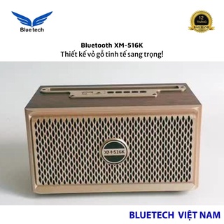 Loa Bluetooth XM-516K Siêu Phẩm Vỏ Gỗ Tinh Tế Âm Thanh Trầm Ấm Kết Hợp Đèn Led Tuyệt Đẹp Bảo Hành 12 Tháng
