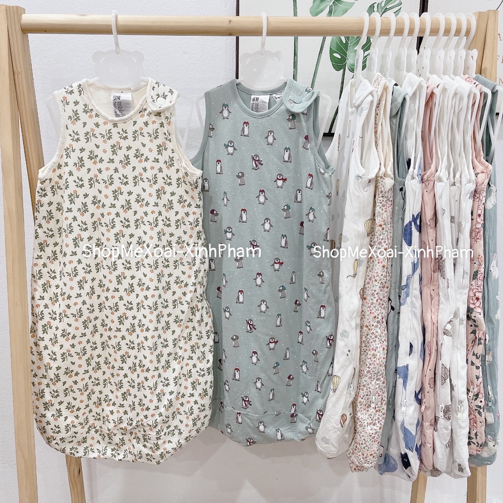 TÚI NGỦ HM size CHO BÉ MẶC THU ĐÔNG KÉO KHÓA TIỆN LỢI HÀNG DƯ XỊN