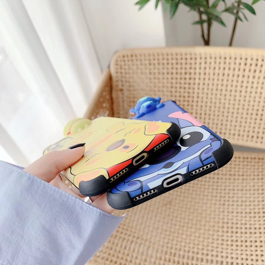 Ốp điện thoại mềm thiết kế quái vật/pooh 3D iPhone 11 Pro Promax X XS XR XSmax 6 6s 7 8 plus | BigBuy360 - bigbuy360.vn