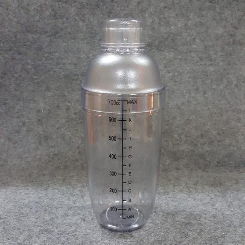 Bình lắc shaker pha chế nhựa chia vạch 350ml-500ml-700ml-1000ml