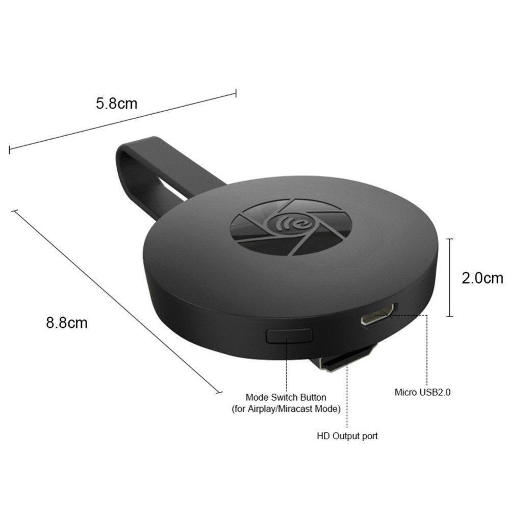 Thiết bị kết nối không dây Chromecast Hỗ trợ kết nối Điện Thoại với màn hình Tivi / Máy chiếu