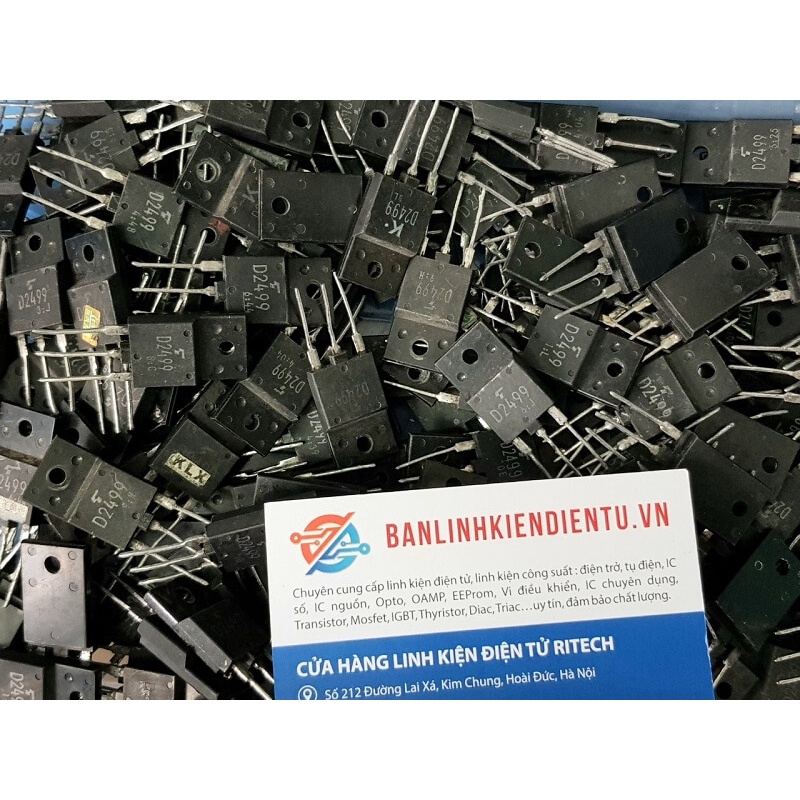 [Combo 5 chiếc] D2499, 2SD2499 Transistor NPN 6A-600V-50W TO-3P tháo máy