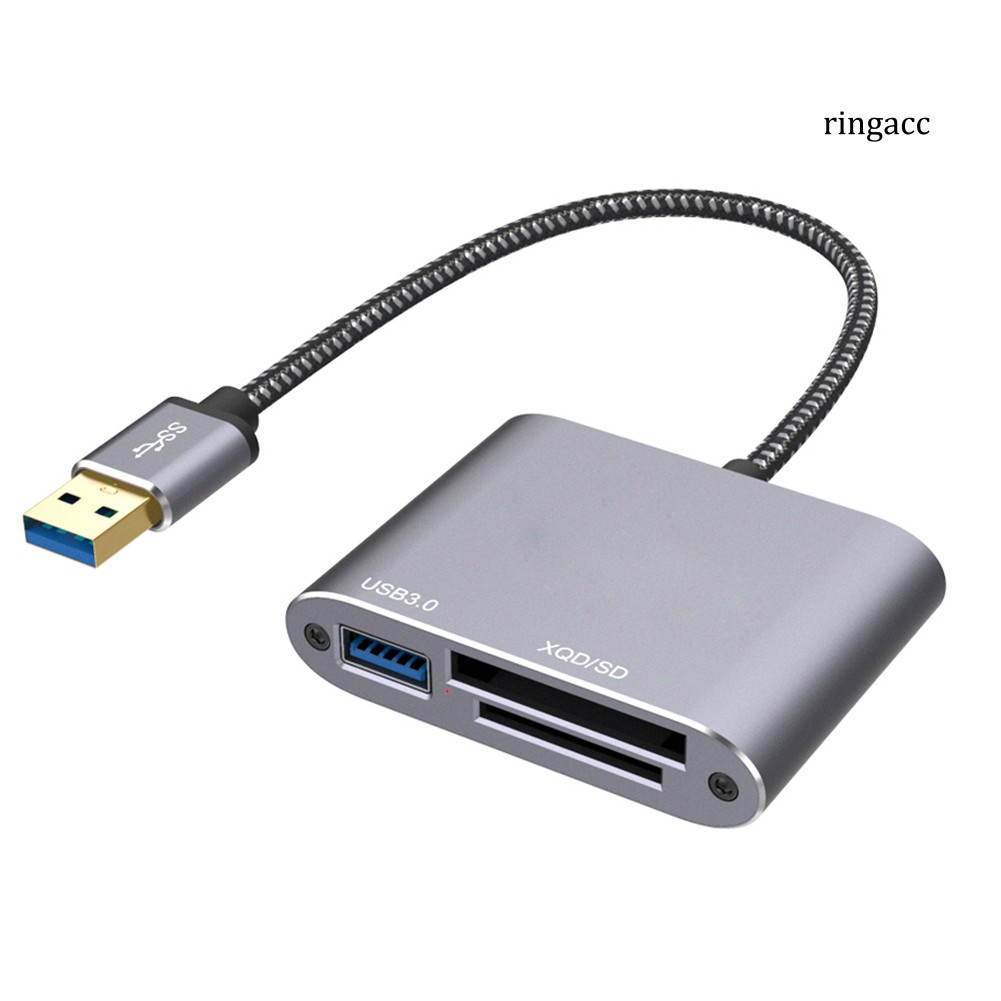 Đầu đọc thẻ nhớ thiết kế 3 trong 1 đa năng Xqd Micro-Sd