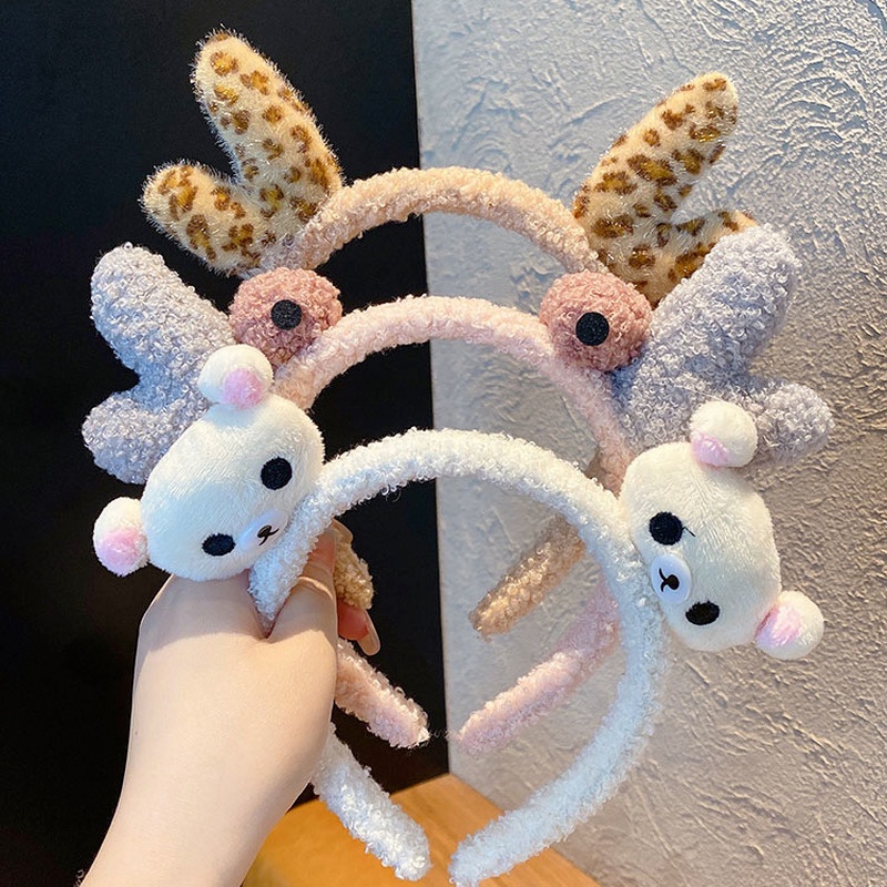 Băng đô rửa mặt hình động vật dễ thương phong cách Hàn Quốc