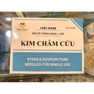 Kim châm cứu số 7 Hải Nam (0,35x50) Hộp 100 kim