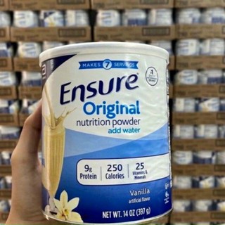 Sữa Ensure Mỹ Original Nutrition Powder 397g mẫu mới Vanilla date 2022