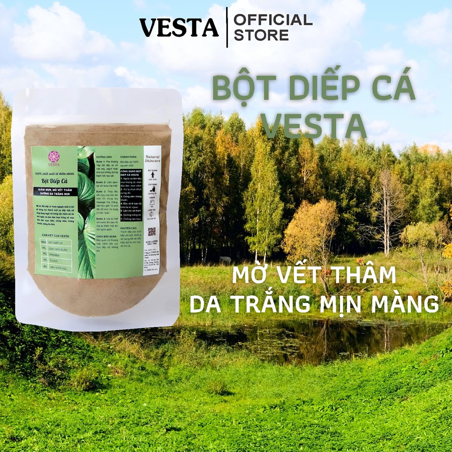 Bột Diếp Cá Nguyên Chất Vesta 100gr