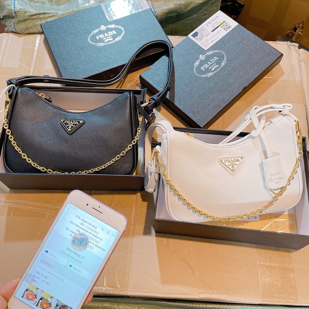Túi đeo chéo Pờ Ra Đa size 20cm full hộp cực xinh