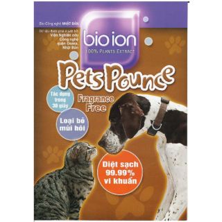 Bio ion pet pounce sản phẩm khư mùi cho thú cưng