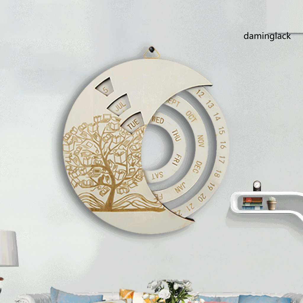 Lịch Gỗ Treo Tường Sáng Tạo