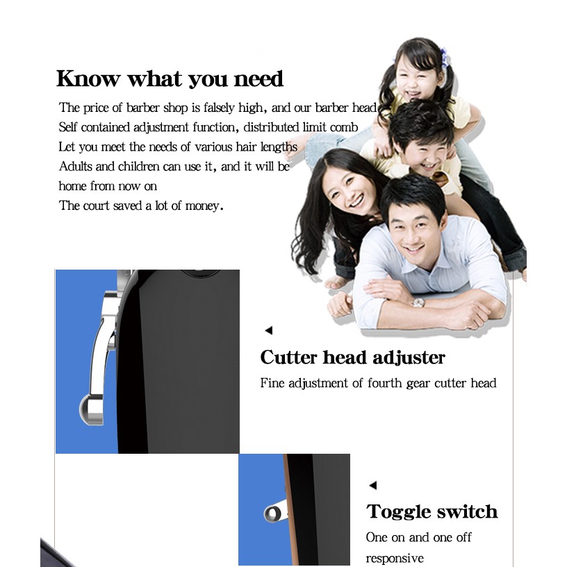 Tông Đơ Cắt Tóc Chuyên Nghiệp Kemei 1756