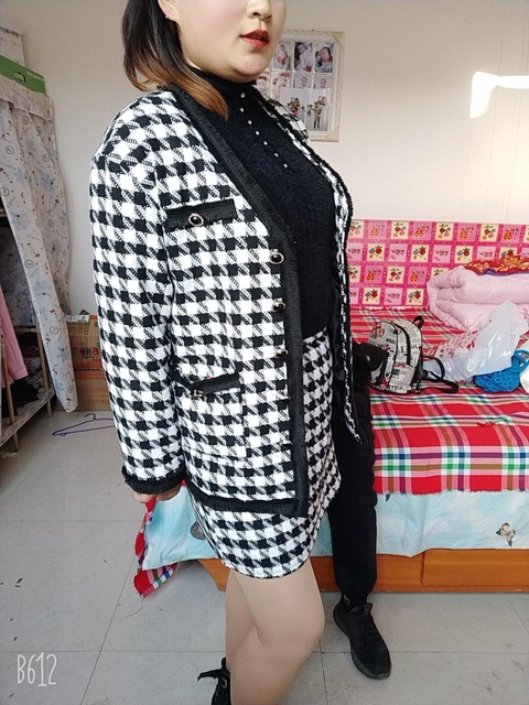 [Sẵn Hàng]♥️Set Áo Khoác+Váy Dạ Ulzzang(ảnh thật)Size S-&gt;XL