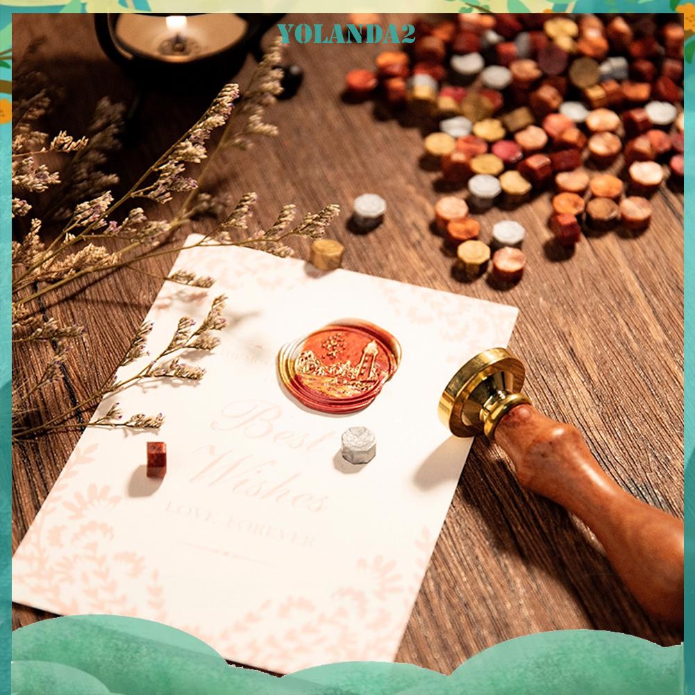 200 Viên Sáp Hình Bát Giác Dùng Đóng Dấu Niêm Phong Bì Thư