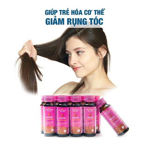 [KHỎE CHÀNG- BỔ NÀNG]  Nước Uống Đông Trùng Hạ Thảo Hector Sâm và Collagen 20 Chai Hỗ Trợ Sinh Lý Nam Nữ