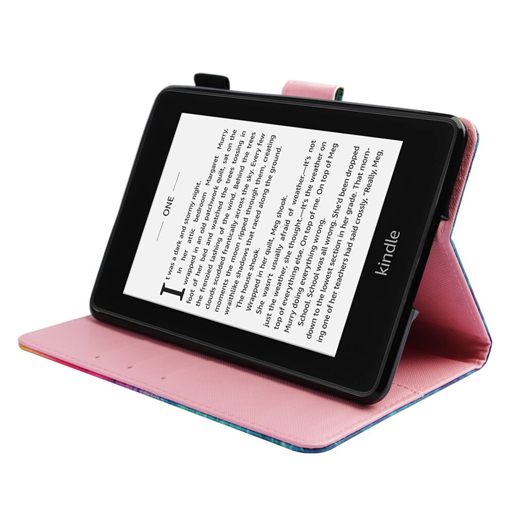 Smart Case for Amazon Kindle Paperwhite 1 2 3 4 6 inch Fashion Painted Soft Shockproof Stand Flip Cover Tablet Shell