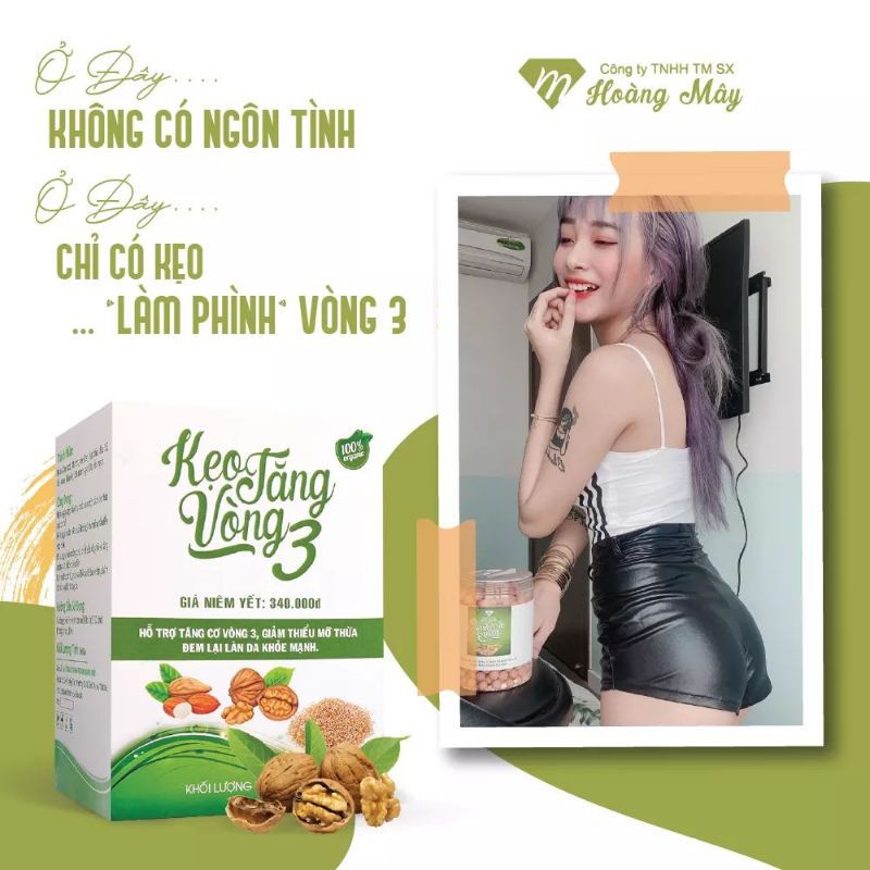 Kẹo Tăng Vòng 3 Hoàng Mây 500gr