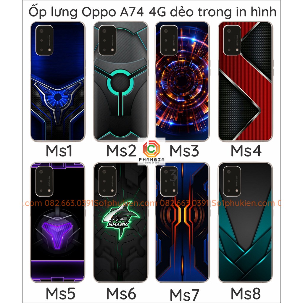 Ốp lưng Oppo A74 4G in hình nhiễu mẫu đẹp (p1)
