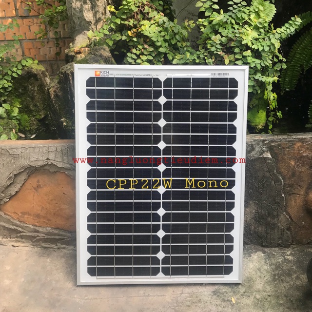 _Pin năng lượng mặt trời Rich Solar 12V 22W Mono - CPP22W Mono
