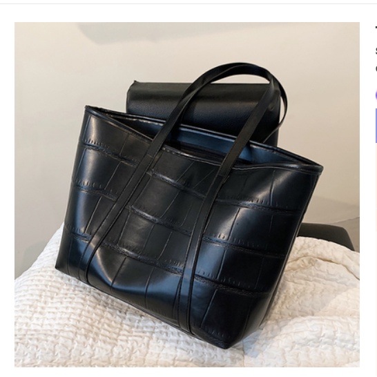 CÓ SẴN MÀU TRẮNG D359 Túi xách bản to kiểu dáng đơn giản khóa kéo trẻ trung./