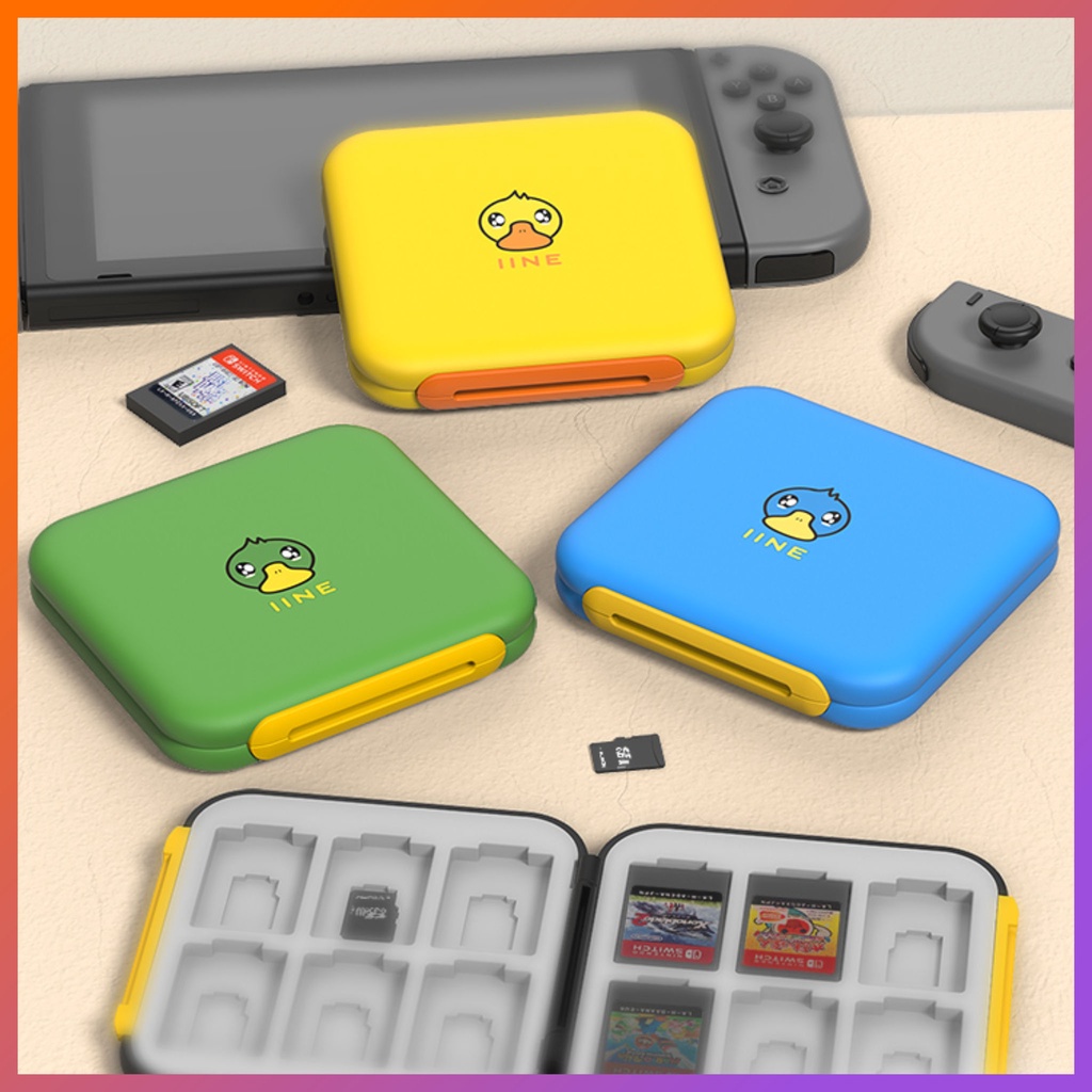 Hộp Đựng Thẻ Game IINE Nintendo Switch Nắp Nam Châm