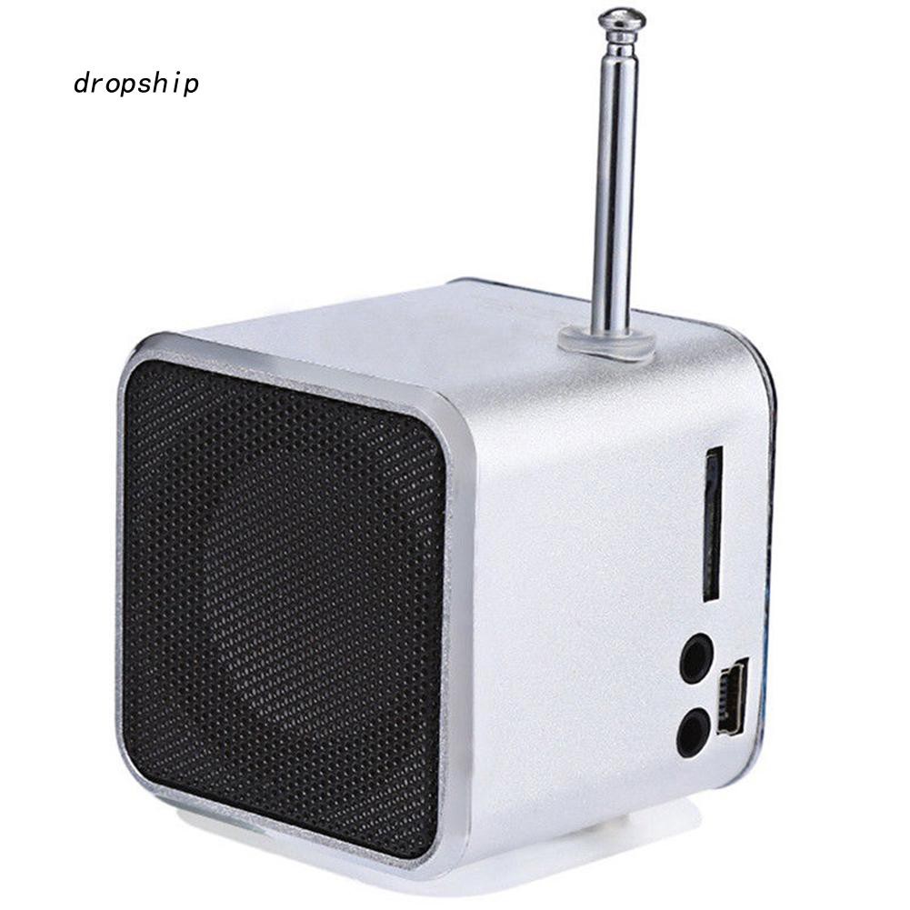 Loa phát nhạc mini td-v26 kiêm đài fm hỗ trợ thẻ nhớ micro sd/tf kèm phụ kiện