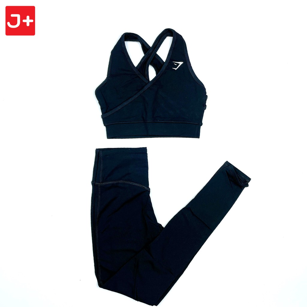 Set tập thể thao gym yoga siêu co giãn nữ J+ áo bra quần dài SGS