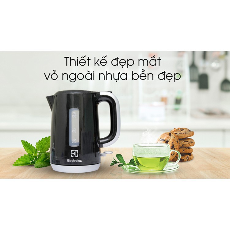 Ấm Đun Nước Electrolux EEK3505 - 1,7L (Đen) - Hàng chính hãng