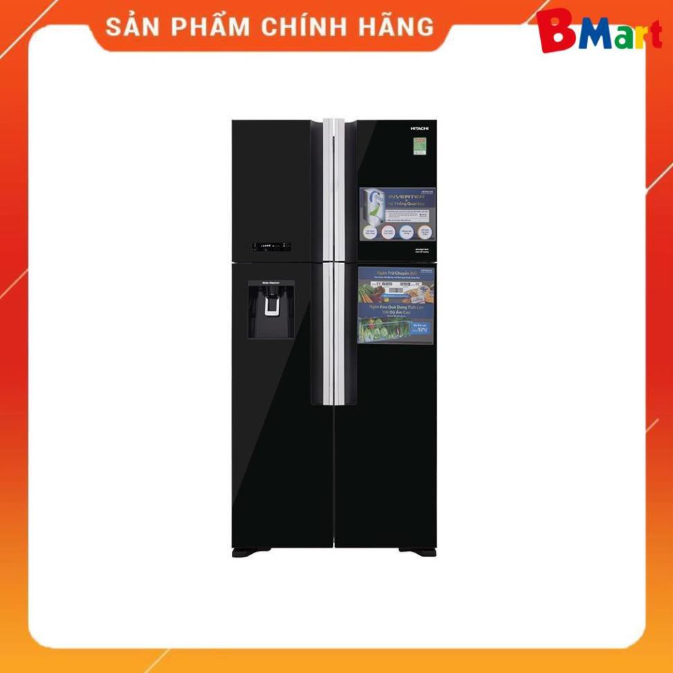 [ FREE SHIP KHU VỰC HÀ NỘI ] Tủ lạnh Hitachi 4 cánh màu đen đá tự động R-FW690PGV7X(GBK)  - BM