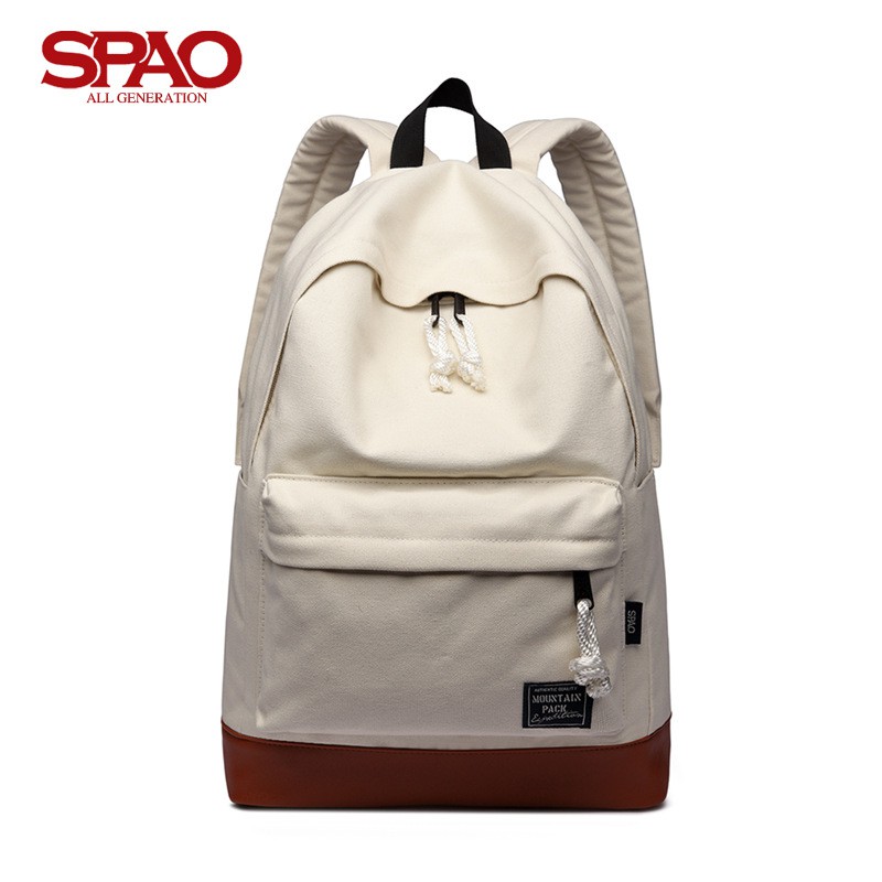 Balo SPAO đeo vai đựng máy tính phong cách Hàn Quốc đơn giản thời trang du lịch đi học tiện lợi