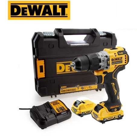 Dewalt DCD706D2-KR, Máy khoan pin cầm tay 12V XR Li-on (2 pin 2Ah), Động cơ không chổi than bruless siêu khỏe và bền bỉ