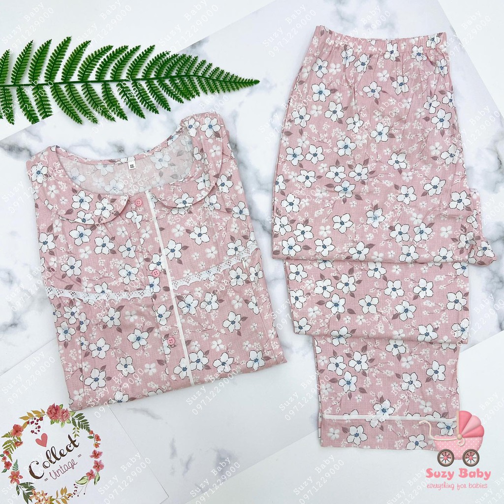 Bộ mẹ sau sinh thô lụa