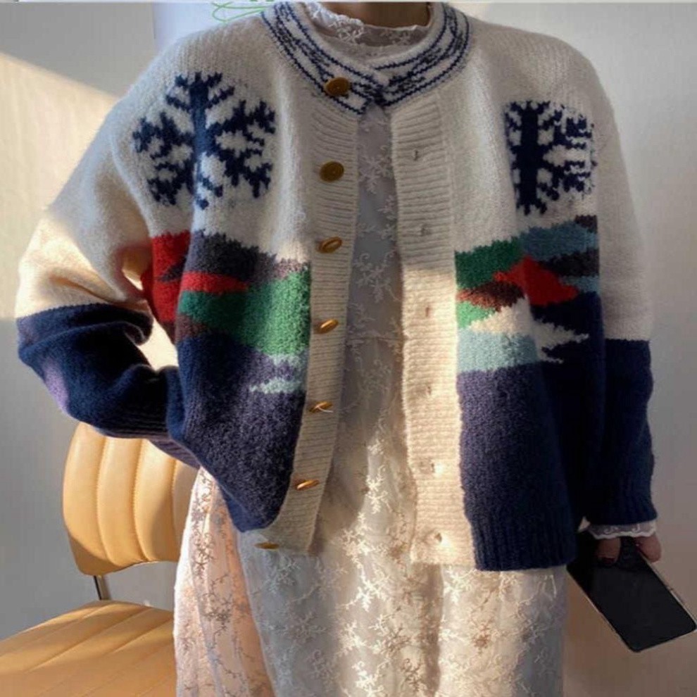 Cardigan len nữ dáng dài, áo khoác len hàn quốc màu đen trắng ngựa vằng LADY | BigBuy360 - bigbuy360.vn