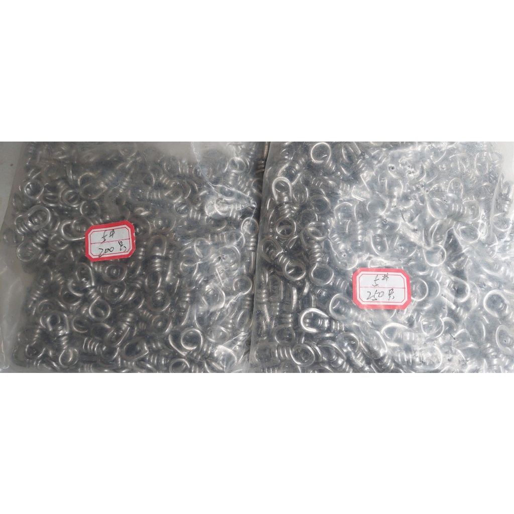Khóa số 8 câu cá , khóa nối xoay đơn , quay 360 độ , chất liệu Inox, chịu tải cao , ko gỉ