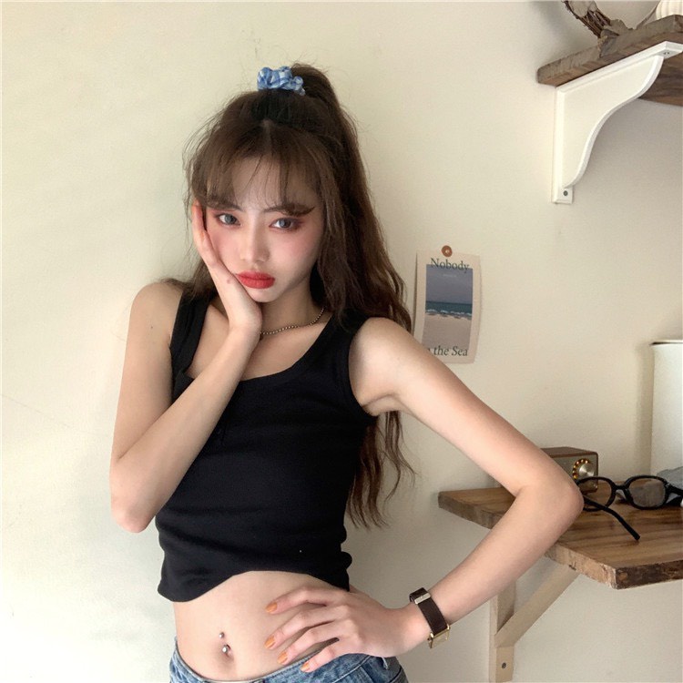 Áo ba lỗ 3 cúc KA chất bozip dầy đẹp, có 3 màu Đen, Trắng, Xám co dãn tốt, chất đẹp dễ mặc HOT 2022
