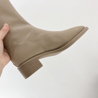 [Có ảnh thật] Boot nữ, boot đùi nữ da PU mềm đế 3cm